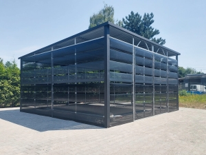 Wiata śmietnikowa 5x5m perforowana