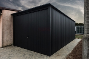 Garaż blaszany 3x5m Matowa Czerń