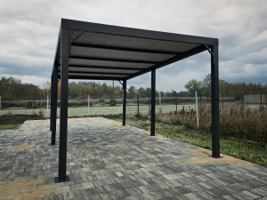 Wiata garażowa Carport 3x5m - matowa czerń