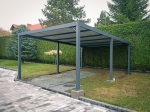 Wiata garażowa Carport 4x5m - matowy grafit